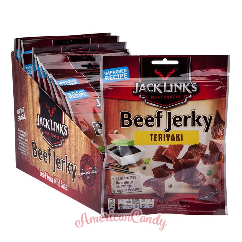 12x Jack Link's Beef Jerky Teriyaki 60g