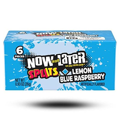 Now and Later Splits Lemon Blue Raspberry