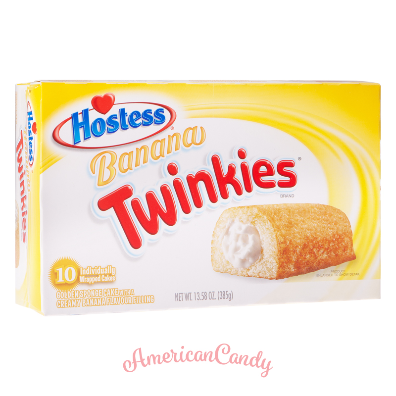 Hostess Banana Twinkies (10 single Cakes) 385g