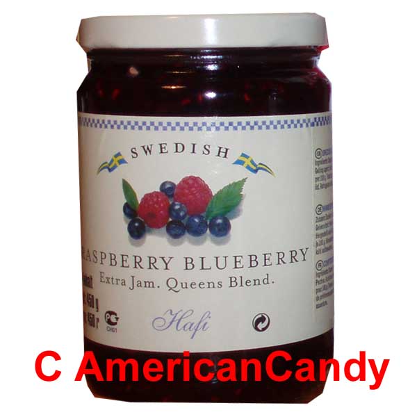 Swedish Jam Raspberry Blueberry 450g